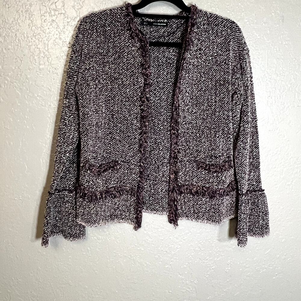 Sfera Collection NWT Cardigan Knit Blazer medium tweed